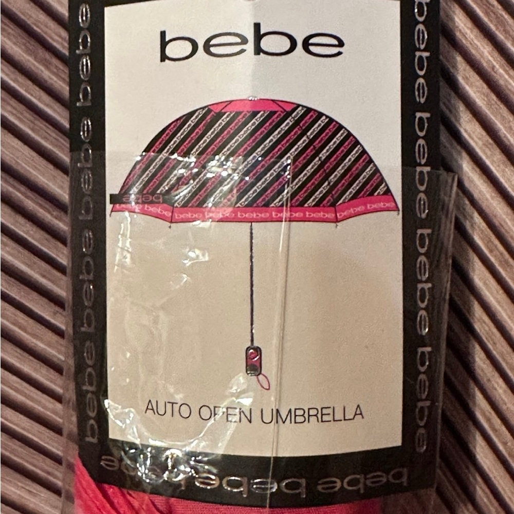 Pink Bebe Automatic Open Umbrella Windproof. - Picture 4 of 7